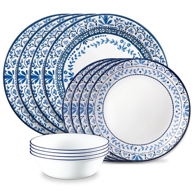 Corelle dish deals sets