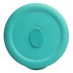 Pro 5 cup Round Vented Plastic Lid  Turquoise