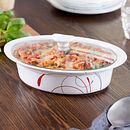 Splendor 2-quart Oval Casserole with Glass Lid