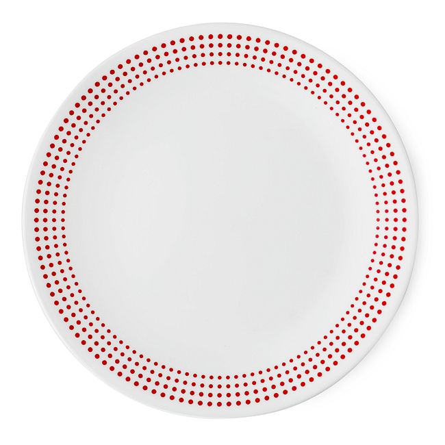 Livingware Bayside Dots 8.5" Plate, Red