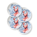 Marvel Spider-Man 8.5" Salad Plates, 4-pack