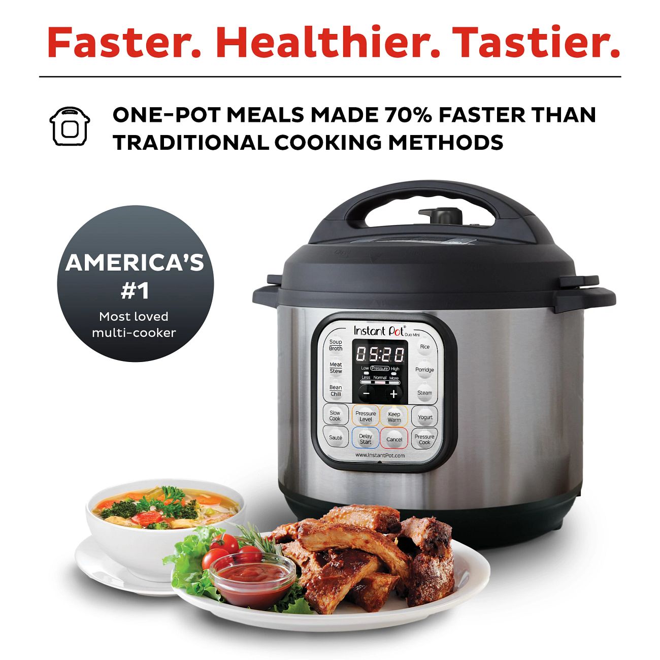 Instant Pot® Duo™ 3quart Mini MultiUse Pressure Cooker, V3 Instant Home