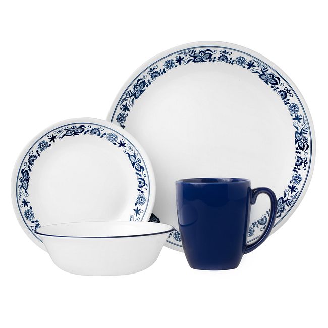 Old Town Blue 16-piece Dinnerware Set, Service for 4