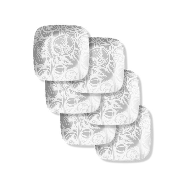 Night Blooms Gray 9" Salad Plate, 6-pk