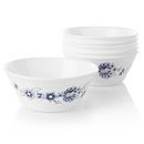 Indigo Blooms 21.5-ounce Medium Soup Bowls, 6-pack