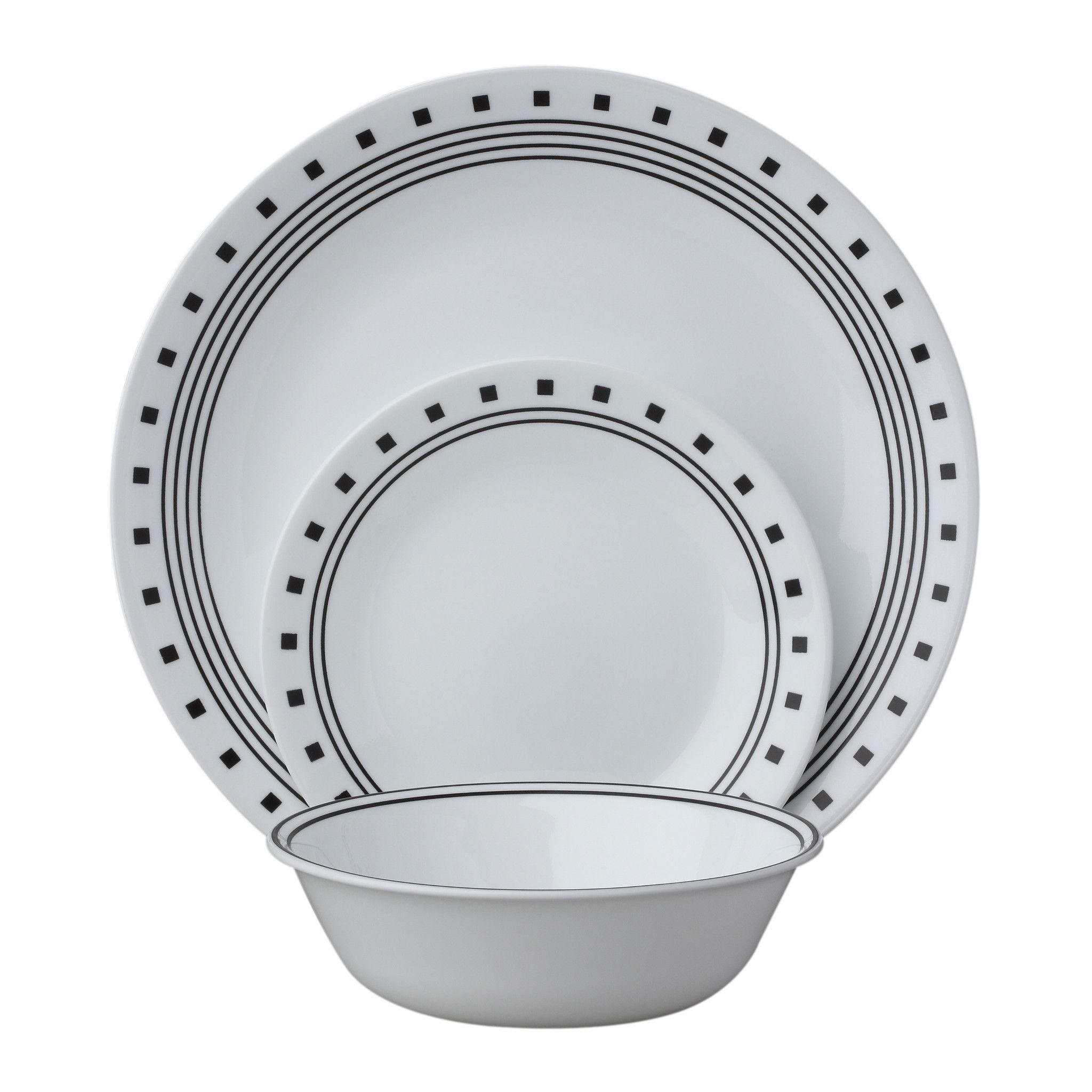City Block 18-piece Dinnerware Set, Service for 6