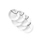 City Ribbon 6.75" Appetizer Plates, 6-pack
