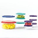 Simply Store 20-pc Round Storage Set w/ Multi-Colored Lids | Pyrex