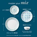Amalfi Verde 6.75" Appetizer Plates, 6-pack
