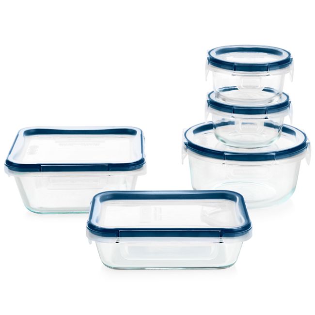 FreshLock Plus™ Glass Storage with Microban 10-piece Set