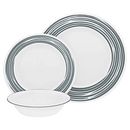 Brushed Silver 16-piece Dinnerware Set, Service for 4