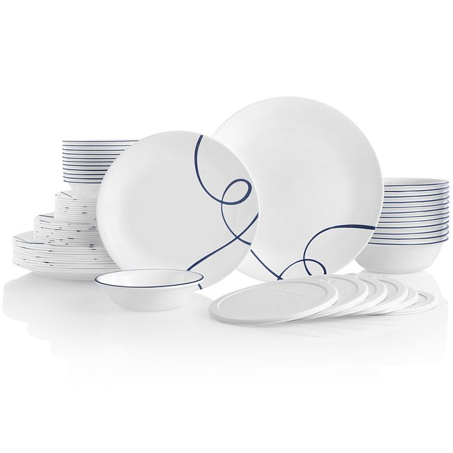 Lia 66-piece Dinnerware Set, Service for 12