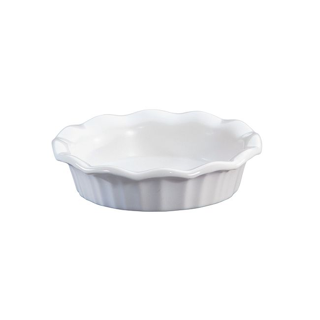 French White 5.25" Mini Scalloped Pie Plate