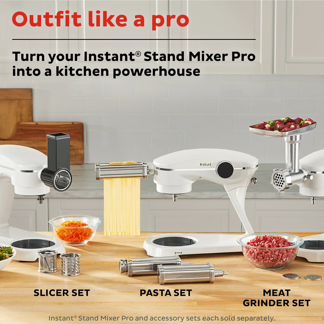 Instant® Pasta Accessory Set for Stand Mixer Pro Instant Home