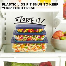 Simply Store® Rectangular Glass Storage with text trusted glass for over 100 years