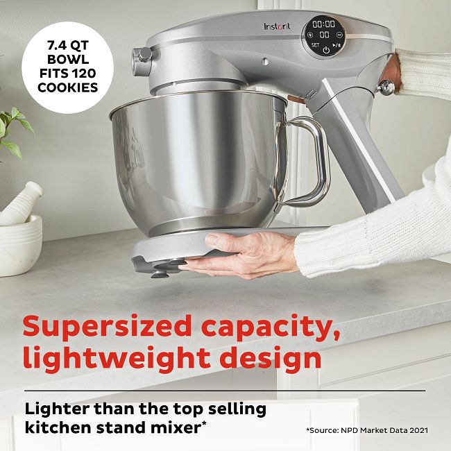 Food Stand Mixer for Kitchen, 7.4 QT Kitchen Electric Dough Mixer with  Bowl, 6-Speed Electric Stand Mixer for Baking, Tilt-Head Kitchen Stand Mixer  with Dough Hook, Wire Whip, Beater, Gold, N34 