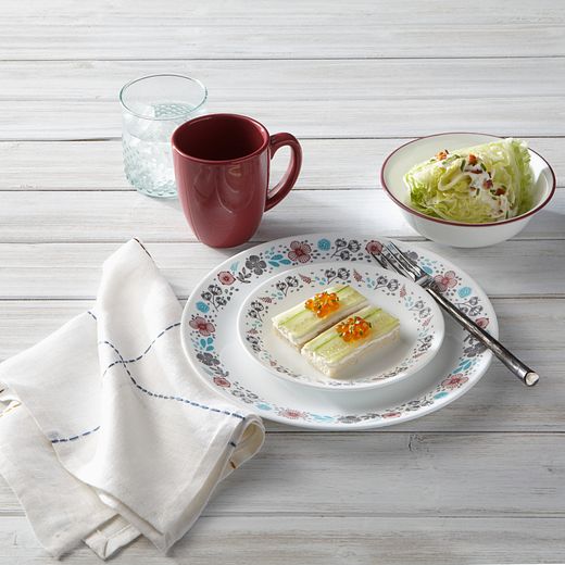 Nordic Bloom 16piece Dinnerware Set, Service for 4 Corelle