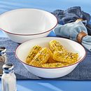 Radiant Red Banded 2-quart Serving Bowls, 2-pack