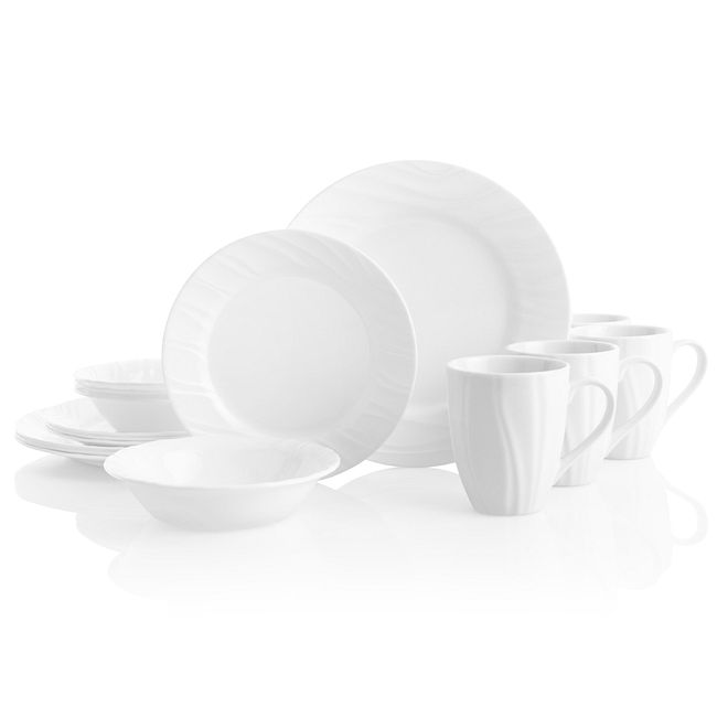 Swept 16-piece Dinnerware Set, Service for 4