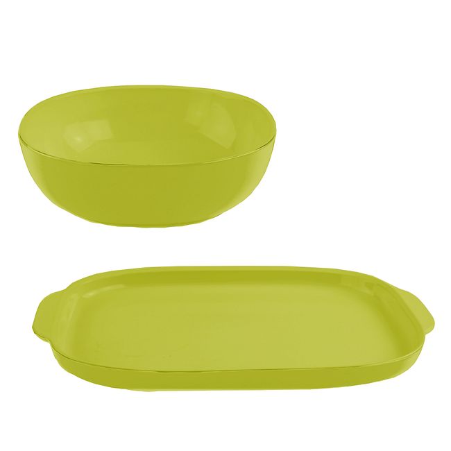 2-piece Green Serving Set