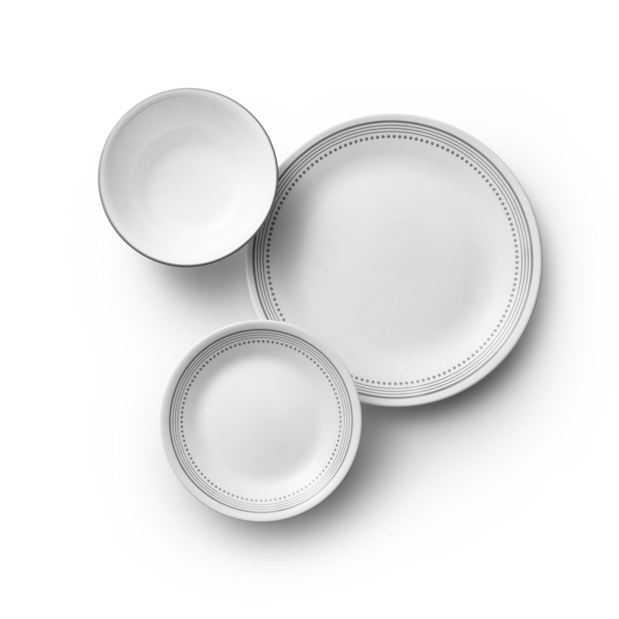 Set of 6 Corelle Livingware Mystic Gray 10.25 Dinner Plate 