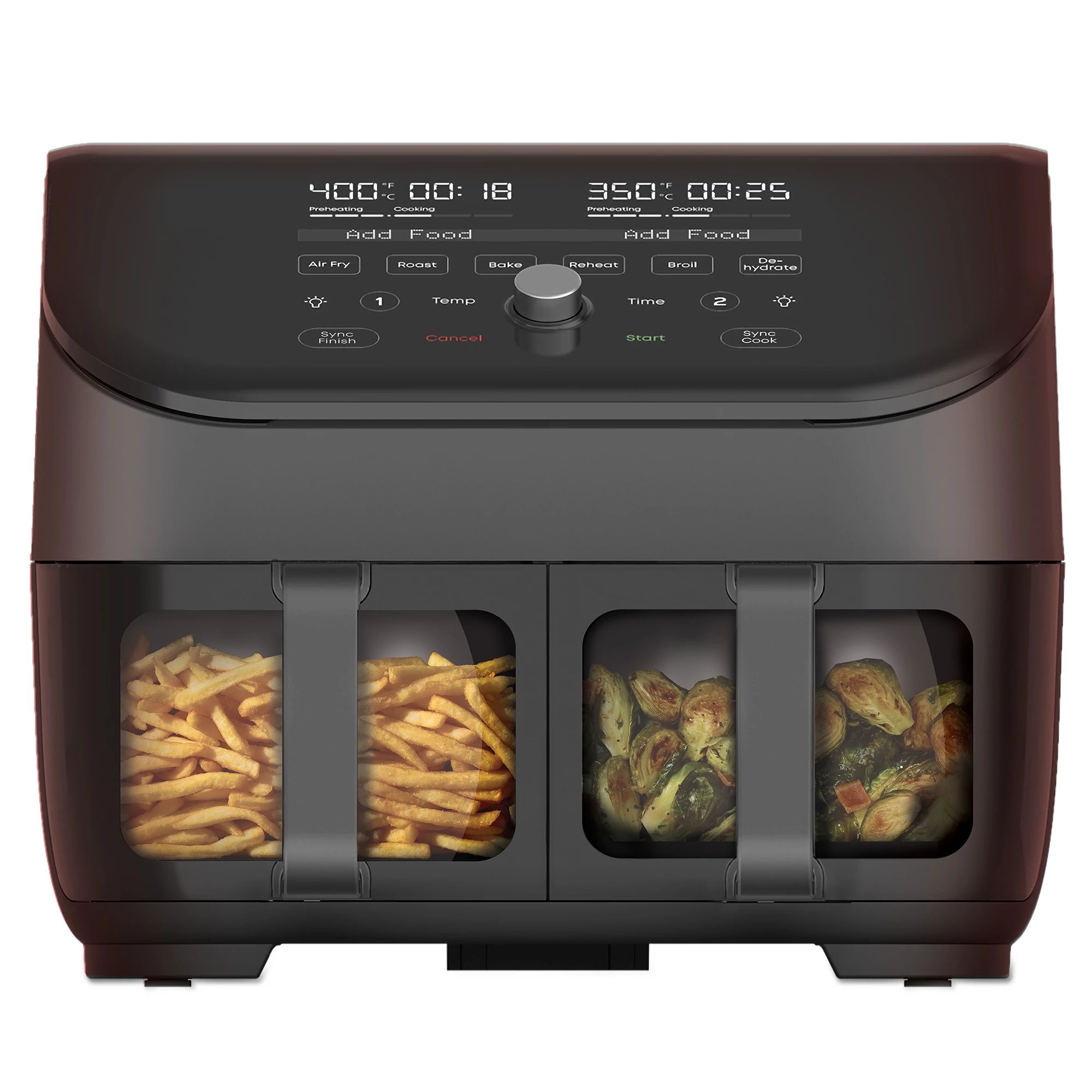 Introducing the Vortex™ Plus Air Fryer with ClearCook, 6-Quart, Black 