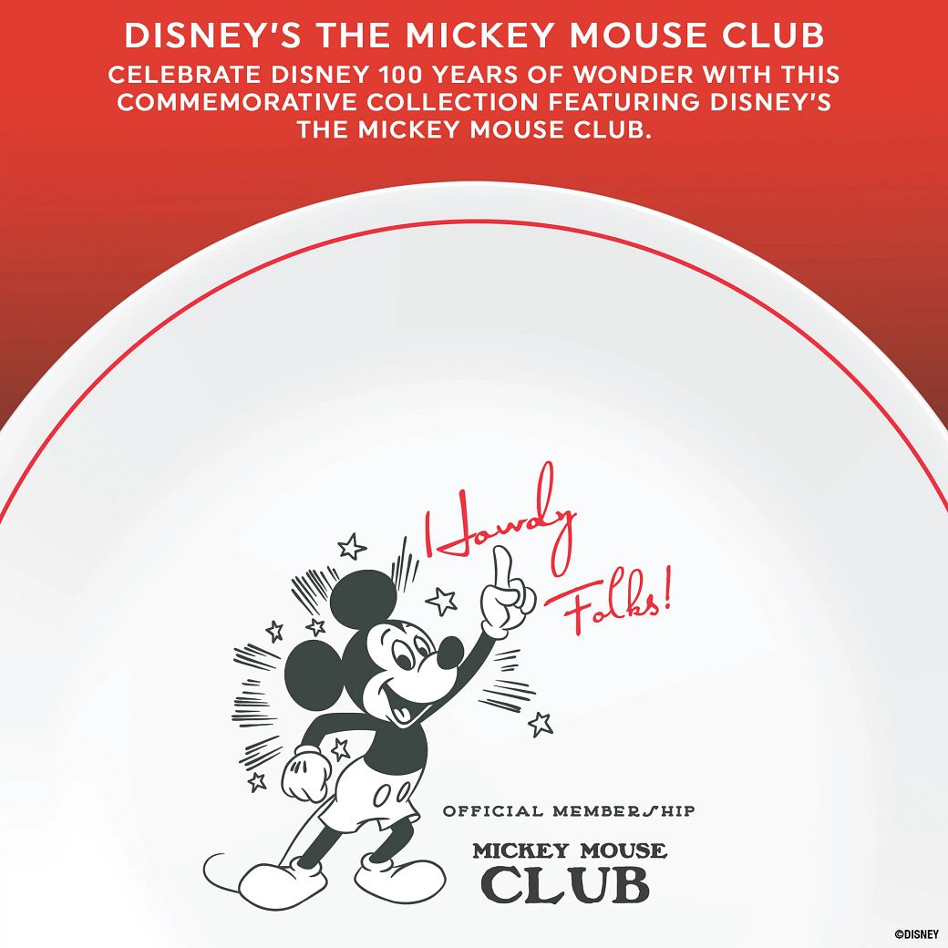 Disney Commemorative Series, Mickey Mouse Club 12piece Dinnerware Set