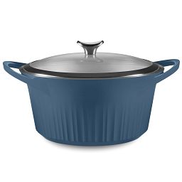 French Navy Aluminum 5.5-quart Dutch Oven with Lid