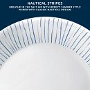 Botanical Stripes 18-piece Dinnerware Set, Service for 6