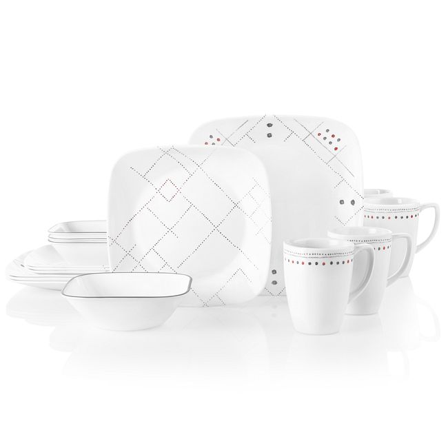 Raya 16-piece Dinnerware Set, Service for 4