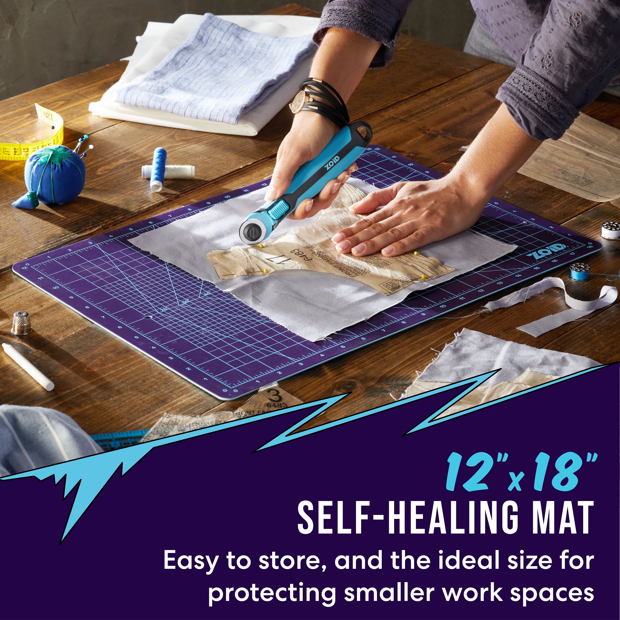 Reversible 3mm Self-Healing Mat, 24” x 36”