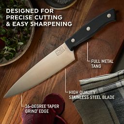 Ellsworth Utlitiy Knife with text designed for precise cutting & easy sharpening