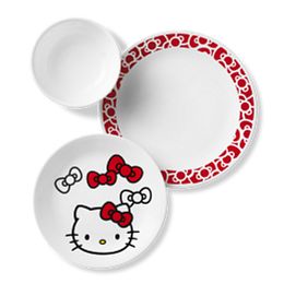 Hello Kitty® 12-piece Dinnerware Set, Service for 4 | Pyrex
