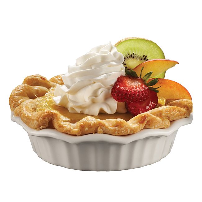 French White 5.25" Mini Scalloped Pie Plate