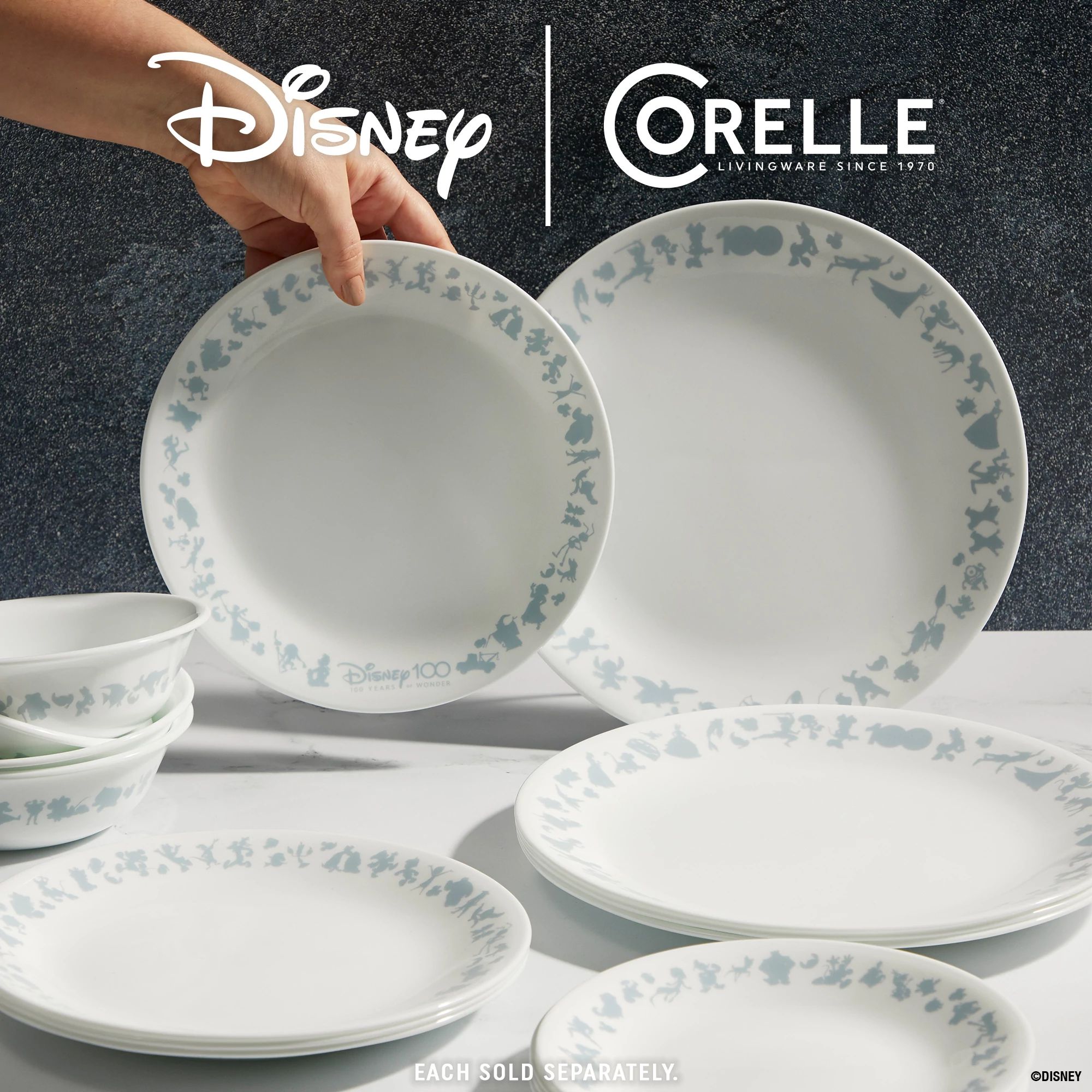 Corelle DISNEY Mickey Mouse and Friends 16-Piece Dinnerware Set Plates  Bowls New