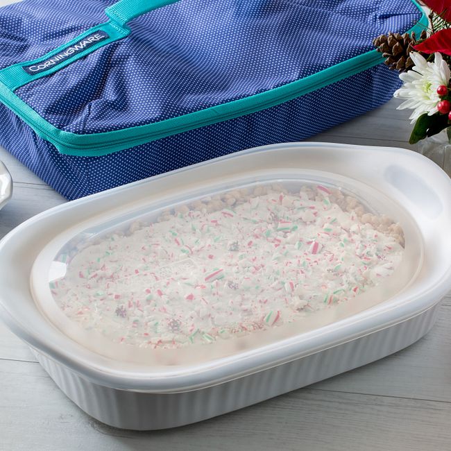 French White® Portable® 3-qt Casserole Portable Set