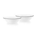 Bold Black Banded 1-quart Serving Bowls, 2-pack