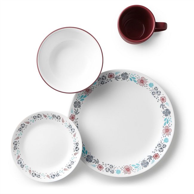 Livingware Nordic Bloom 16-pc Dinnerware Set