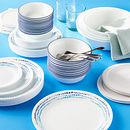 Ocean Blues 78-piece Dinnerware Set, Service for 12