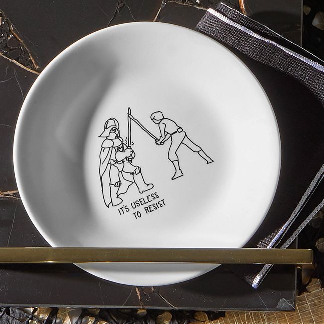 6.75" Appetizer Plate: Star Wars™ - Luke Skywalker™/Darth Vader™