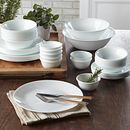 Winter Frost White 50-piece Dinnerware Set, Service for 8