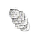 Imani Square 6.5” Appetizer Plates, 6-pack