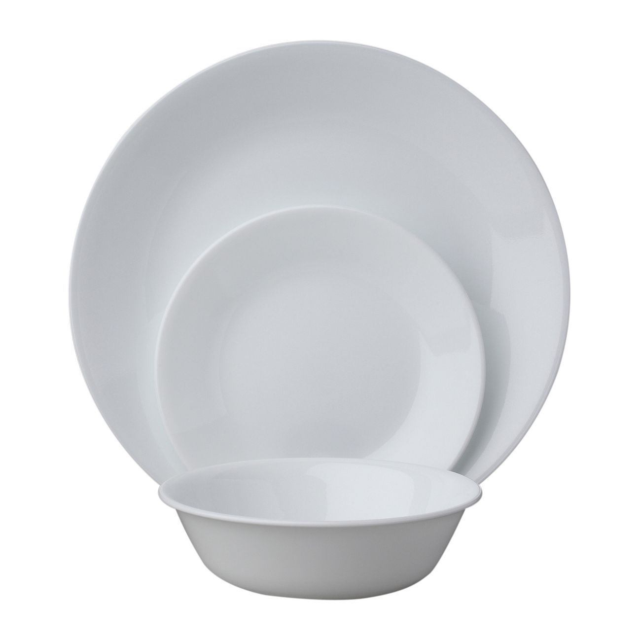 Corelle® Winter Frost White 18-piece Dinnerware Set, Service for 6