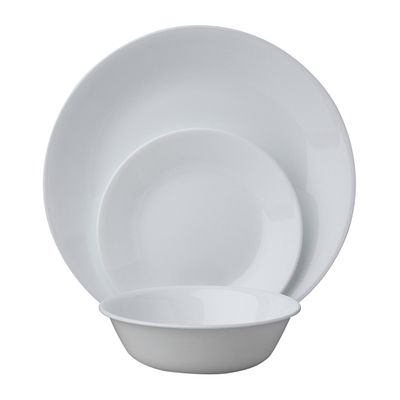Winter Frost White 18-piece Dinnerware Set, Service for 6