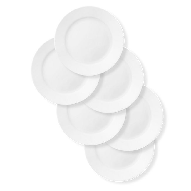Dazzling White 10.75" Dinner Plates, 6-pack