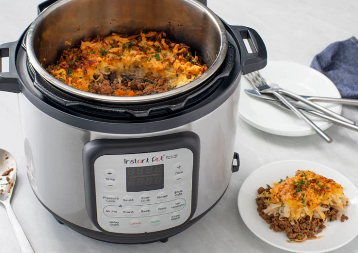 Duo Crisp + Air Fryer with Shepherd’s Pie with Cheesy Potato Topping