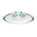 French White Fluted Glass Lid for 2.5-quart Baking Dish