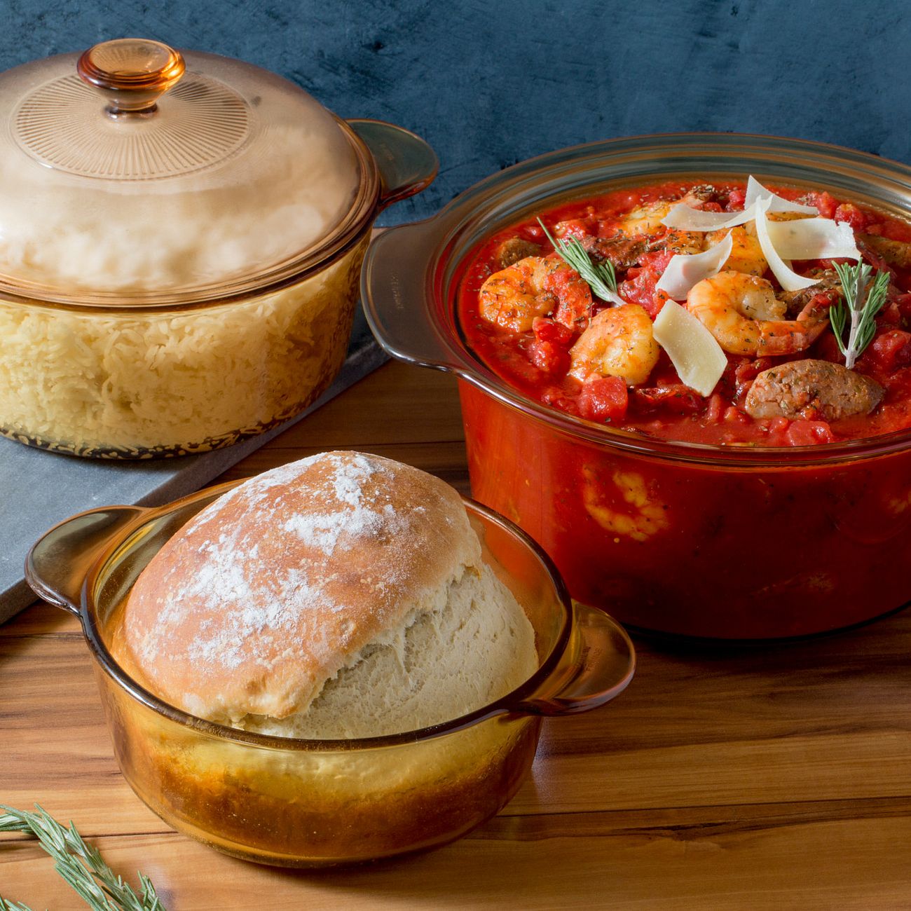 5piece Dutch Oven Cookware Set with 3.5liter Stewpot Corelle