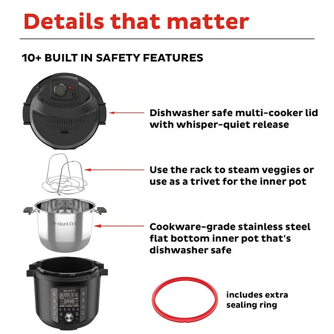 Instant Pot® Pro™ 6-quart Multi-Use Pressure Cooker