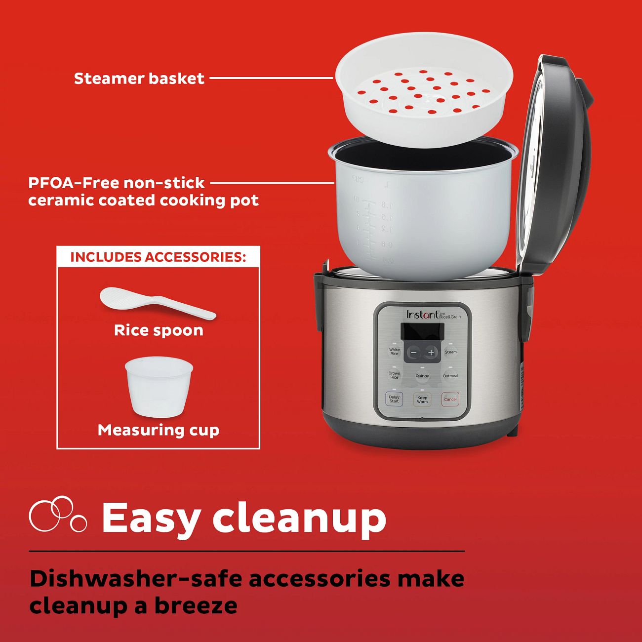 Instant™ Zest™ 8cup Rice and Grain Cooker Instant Home